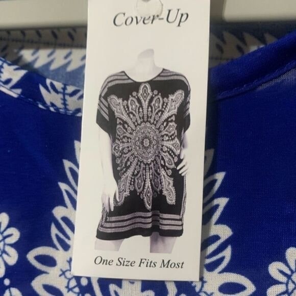 Blue tunic/cover up one size fits most - Picture 7 of 7